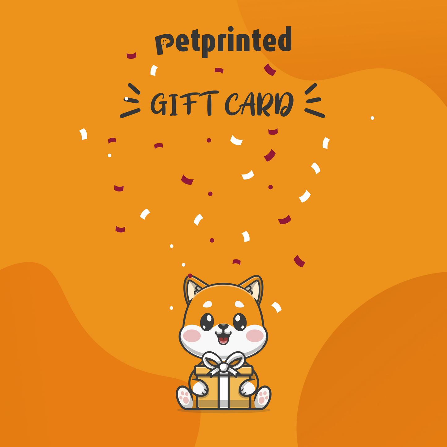 Pet Printed gift card
